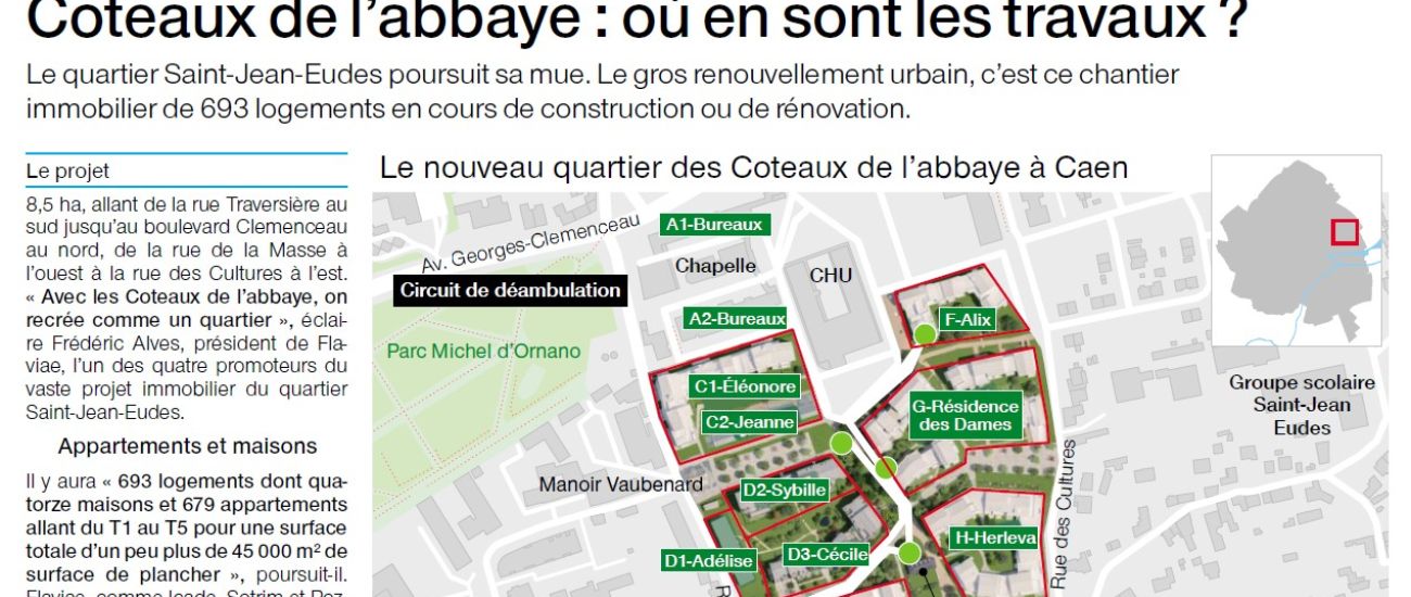 Les Coteaux de l’Abbaye à Caen : où en sont les travaux ?
