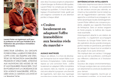 Laurent Potier : portrait d’un promoteur engagé en Normandie